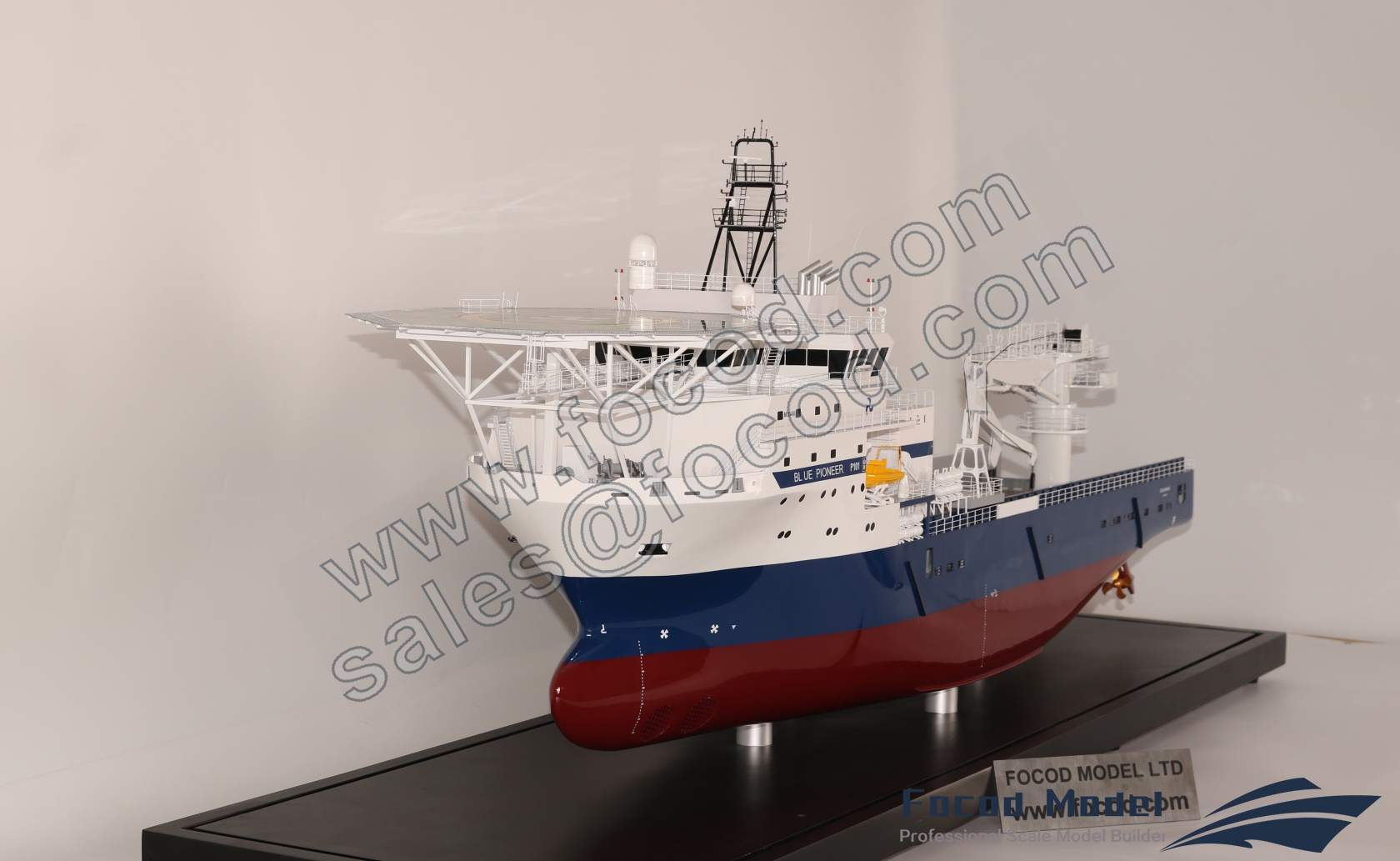 customized model of 134m Offshore Support Vessel